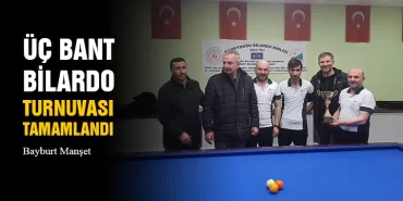 Üç Bant Bilardo Turnuvası Tamamlandı