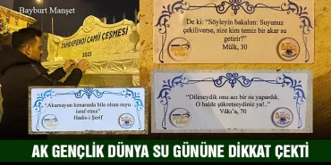 Bayburt AK Gençlik Dünya Su Gününe Dikkat Çekti