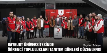 Bayburt Üniversitesinde Öğrenci Toplulukları Tanıtım Günleri Düzenlendi