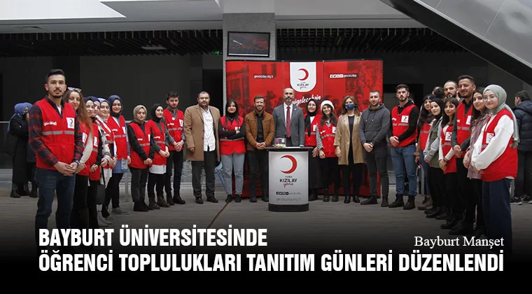 Bayburt Üniversitesinde Öğrenci Toplulukları Tanıtım Günleri Düzenlendi