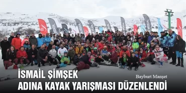 Bayburt’ta İsmail Şimşek Adına Kayak Yarışması Düzenlendi