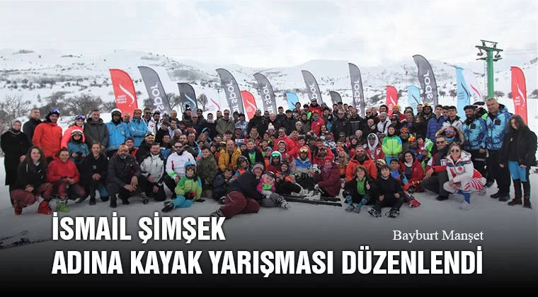 Bayburt’ta İsmail Şimşek Adına Kayak Yarışması Düzenlendi