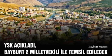 YSK Açıkladı, Bayburt 2 Milletvekili İle Temsil Edilecek