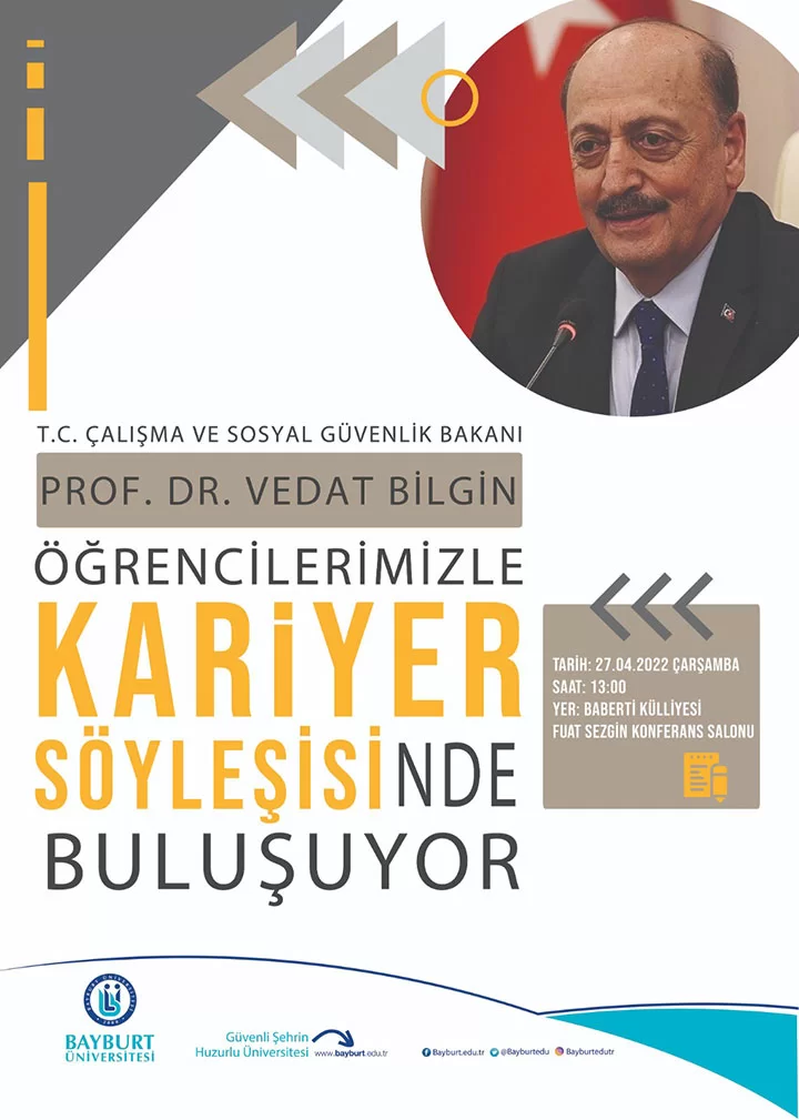 Bakan Vedat Bilgin, Bayburt Üniversitesi Öğrencileri İle Buluşuyor