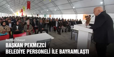 Başkan Pekmezci Belediye Personeli İle Bayramlaştı