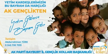 Bayburt AK Gençlikten Yetimlere Bayram Harçlığı