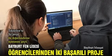 Bayburt Fen Lisesi Öğrencilerinden İki Başarılı Proje