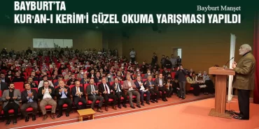Bayburt’ta Kur'an-ı Kerim'i Güzel Okuma Yarışması Yapıldı
