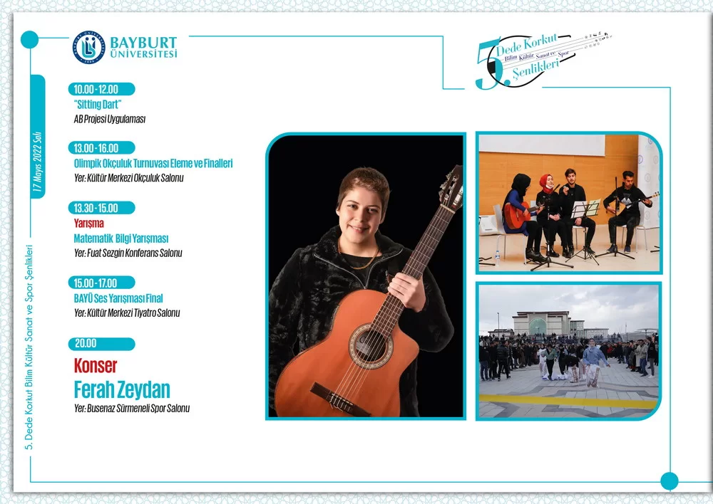 Bayburt Üniversitesi 5. Dede Korkut Şenlikleri Programı Belli Oldu