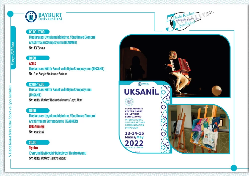Bayburt Üniversitesi 5. Dede Korkut Şenlikleri Programı Belli Oldu