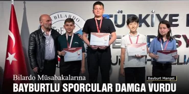 Bilardo Müsabakalarına Bayburtlu Sporcular Damga Vurdu