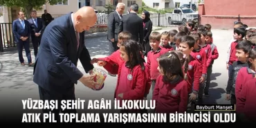Yüzbaşı Şehit Agâh İlkokulu Atık Pil Toplama Yarışmasının Birincisi Oldu