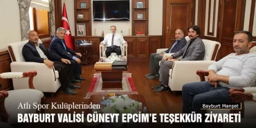 Atlı Spor Kulüplerinden Bayburt Valisi Cüneyt Epcim’e Teşekkür Ziyareti