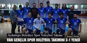 Aydıntepe Belediye Spor Voleybol Takımı Van Gençlik Spor Voleybol Takımını 3-1 Yendi