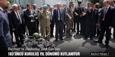Bayburt’ta Jandarma Teşkilatı’nın 183’üncü Kuruluş Yıl Dönümü Kutlanıyor
