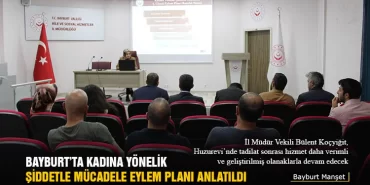 Bayburt’ta Kadına Yönelik Şiddetle Mücadele Eylem Planı Anlatıldı