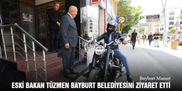 Eski Bakan Kürşat Tüzmen Bayburt Belediyesini Ziyaret Etti
