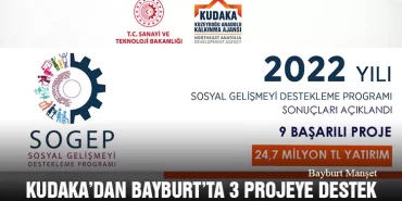 KUDAKA’dan Bayburt’ta 3 Projeye Destek