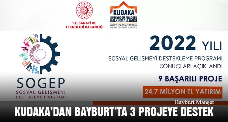 KUDAKA’dan Bayburt’ta 3 Projeye Destek