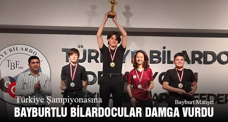 Türkiye Şampiyonasına Bayburtlu Bilardocular Damga Vurdu