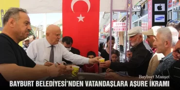 Bayburt Belediyesi’nden Vatandaşlara Aşure İkramı