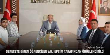 Dereceye Giren Öğrenciler Vali Epcim Tarafından Ödüllendirildi