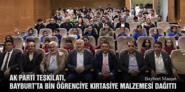 AK Parti Teşkilatı, Bayburt’ta Bin Öğrenciye Kırtasiye Malzemesi Dağıttı