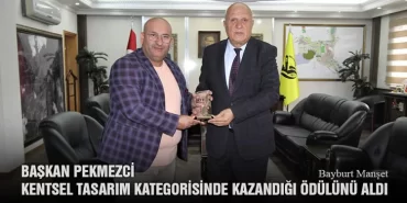 Başkan Pekmezci Kentsel Tasarım Kategorisinde Kazandığı Ödülünü Aldı