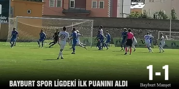 Bayburt Spor Ligdeki İlk Puanını Aldı