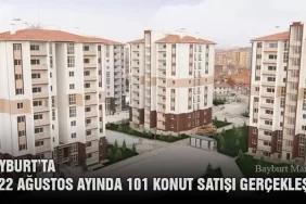 Bayburt’ta 2022 Ağustos Ayında 101 Konut Satışı Gerçekleşti
