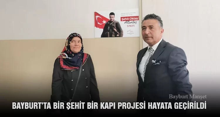 Bayburt’ta Bir Şehit Bir Kapı Projesi Hayata Geçirildi