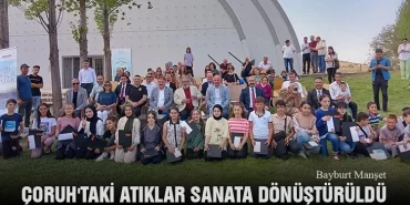 Çoruh'taki Atıklar Sanata Dönüştürüldü