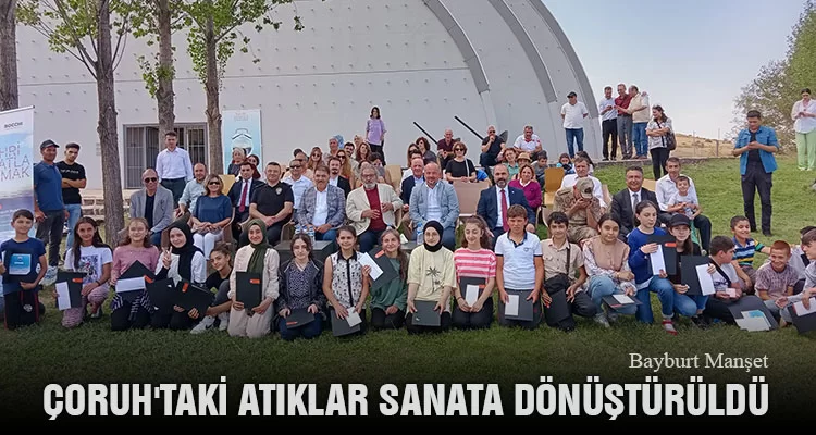 Çoruh'taki Atıklar Sanata Dönüştürüldü