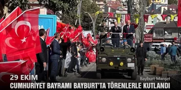 29 Ekim Cumhuriyet Bayramı Bayburt’ta Törenlerle Kutlandı