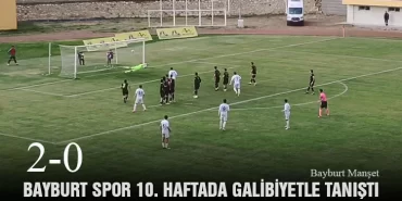 Bayburt Spor 10. Haftada Galibiyetle Tanıştı