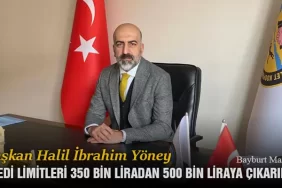 İbrahim Yöney, Kredi Limitleri 350 Bin Liradan 500 Bin Liraya Çıkarıldı