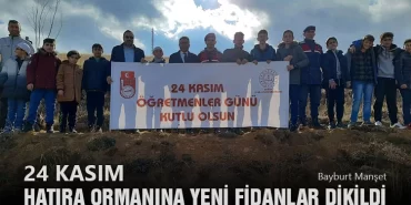 24 Kasım Hatıra Ormanına Yeni Fidanlar Dikildi