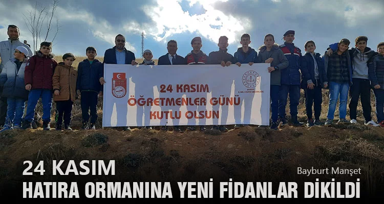 24 Kasım Hatıra Ormanına Yeni Fidanlar Dikildi