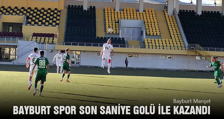 Bayburt Spor Son Saniye Golü İle Kazandı