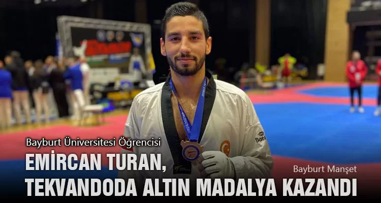 Emircan Turan, Tekvando G2 Klasmanında Altın Madalya Kazandı