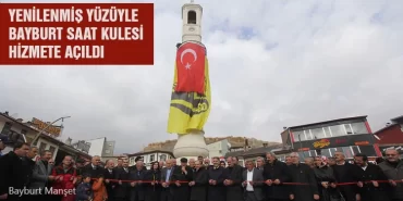 Yenilenmiş Yüzüyle, Bayburt Saat Kulesi Hizmete Açıldı