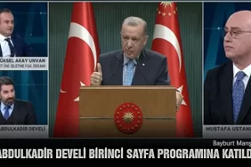 Abdulkadir Develi Birinci Sayfa Programına Katıldı