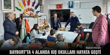 Bayburt’ta 4 Alanda Kış Okulları Hayata Geçti