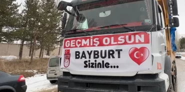 Bayburt’ta Toplanan Yardımlar, Deprem Bölgesine Gönderildi