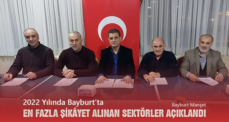 2022 Yılında Bayburt’ta En Fazla Şikâyet Alınan Sektörler Açıklandı