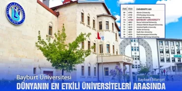 Bayburt Üniversitesi Dünyanın En Etkili Üniversiteleri Arasında