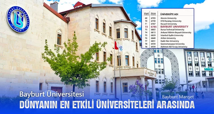 Bayburt Üniversitesi Dünyanın En Etkili Üniversiteleri Arasında