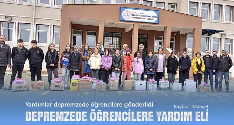 Depremzede Öğrencilere Yardım Eli