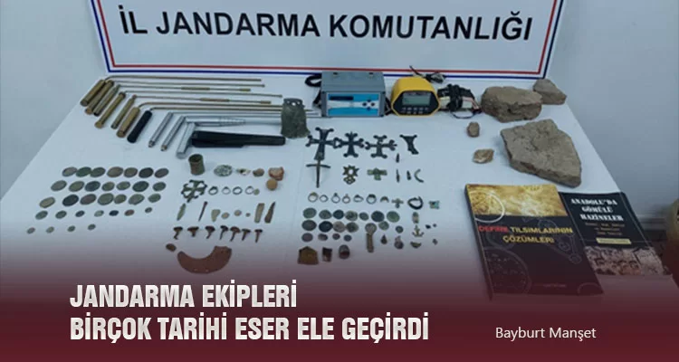 Jandarma Ekipleri Birçok Tarihi Eser Ele Geçirdi