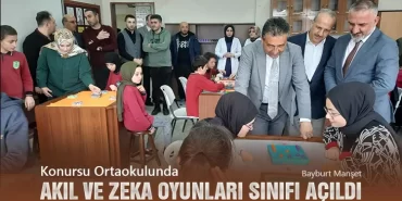 Konursu Ortaokulunda Akıl ve Zeka Oyunları Sınıfı Açıldı